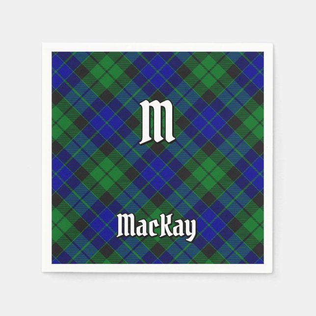 Clan MacKay Tartan Serviette (Vorderseite)
