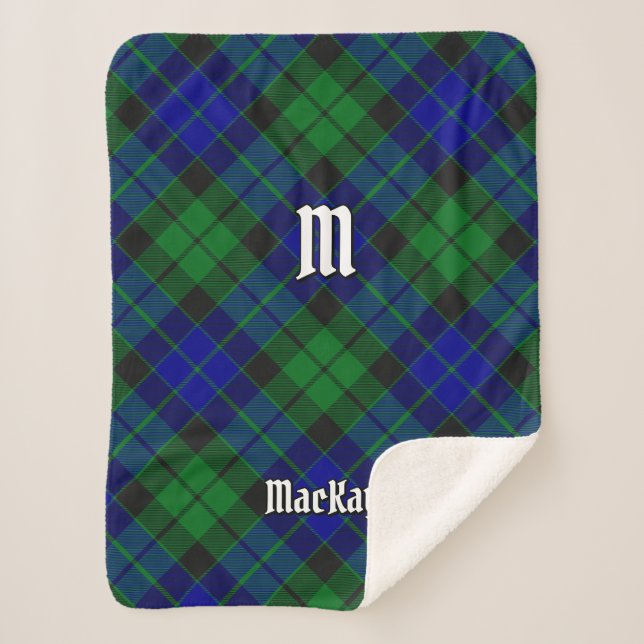 Clan MacKay Tartan Sherpadecke (Vorderseite)