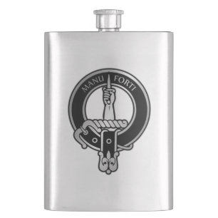 Clan MacKay Tartan Wappen Flask Flachmann