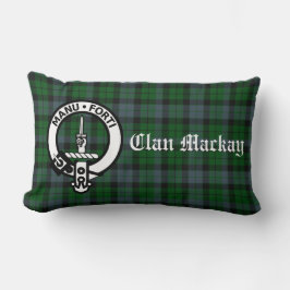 Clan Mackay Tartan Wappen Lumbar Pillow Lendenkissen