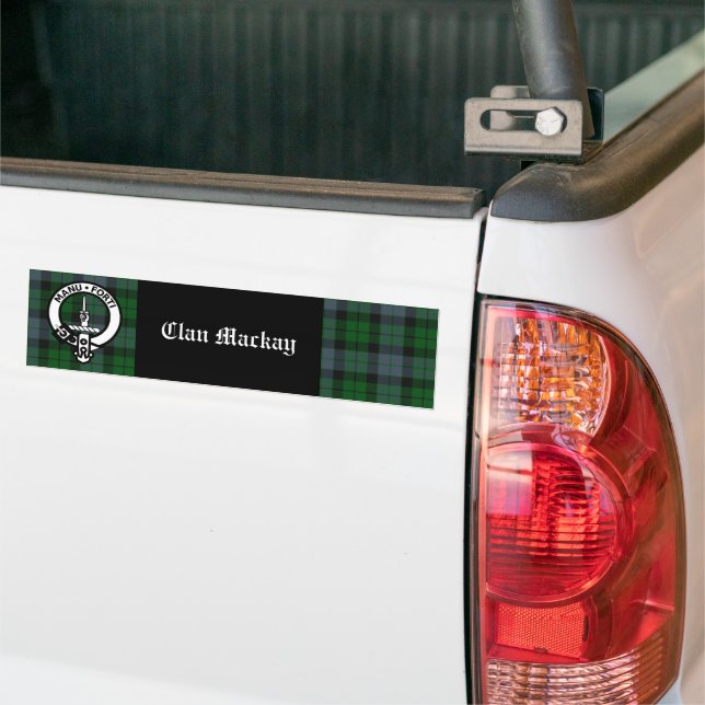 Clan Mackay Wappen Abzeichen & Tartan Autoaufklebe Autoaufkleber (Auf Lkw)