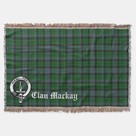 Clan Mackay Wappen Abzeichen & Tartan Decke
