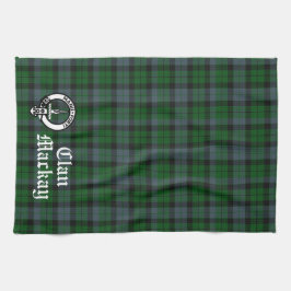 Clan Mackay Wappen Abzeichen & Tartan individuell  Geschirrtuch