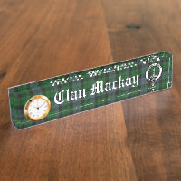 Clan Mackay Wappen Abzeichen & Tartan individuell