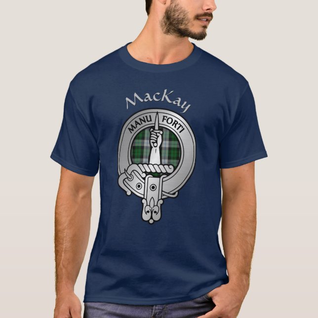 Clan MacKay Wappen & Dress Tartan T-Shirt (Vorderseite)