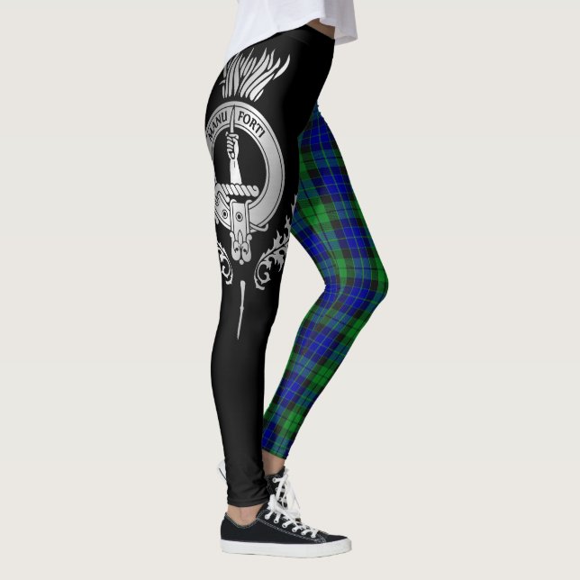 Clan MacKay Wappen & Tartan Leggings (Rechts)