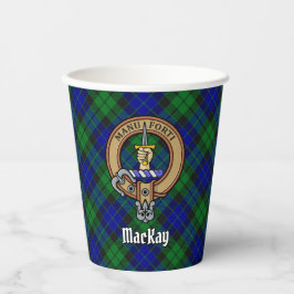 Clan MacKay Wappen über Tartan Pappbecher