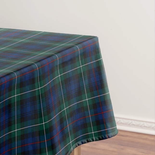 Clan Mackenzie Blue und Green Scottish Tartan Tischdecke (Beispiel)