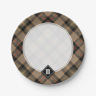 Clan MacKenzie Brown Jagd Tartan Paper Tellers Pappteller