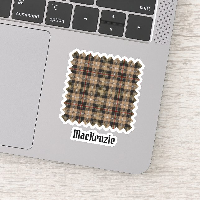 Clan MacKenzie Chasse Sticker Tartan Brown (Détail)