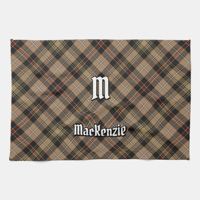 Clan MacKenzie Chasse Tartan Brown Serviette de cu (Horizontal)