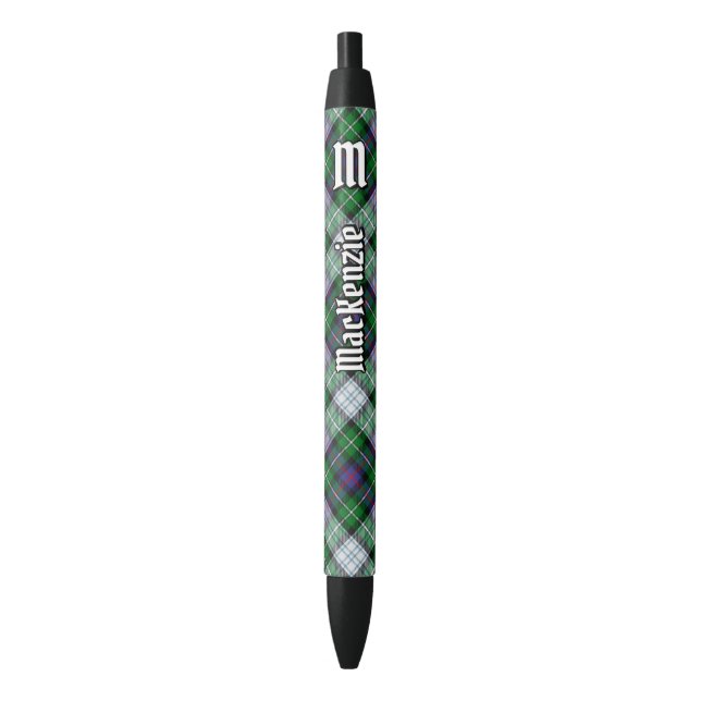 Clan MacKenzie Dress Tartan Ink Pen Kugelschreiber (Vorderseite Vertikal)
