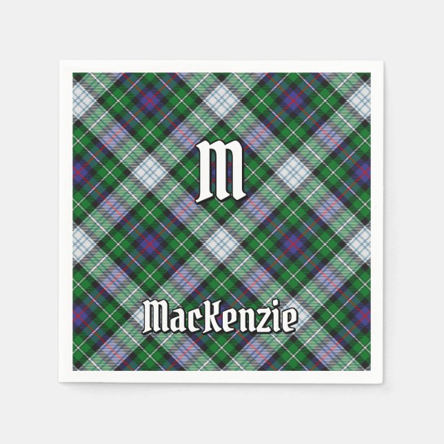 Clan MacKenzie Dress Tartan Napkins Serviette (Vorderseite)