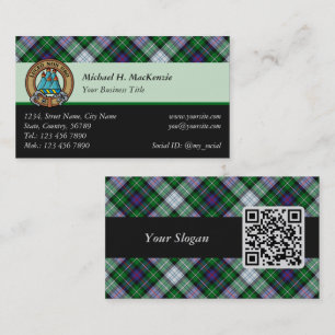 Clan MacKenzie habit Tartan Carte de visite