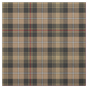 Clan MacKenzie Hunting Brown Tartan Fabric Stoff