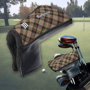 Clan MacKenzie Hunting Brown Tartan Golf Headcover