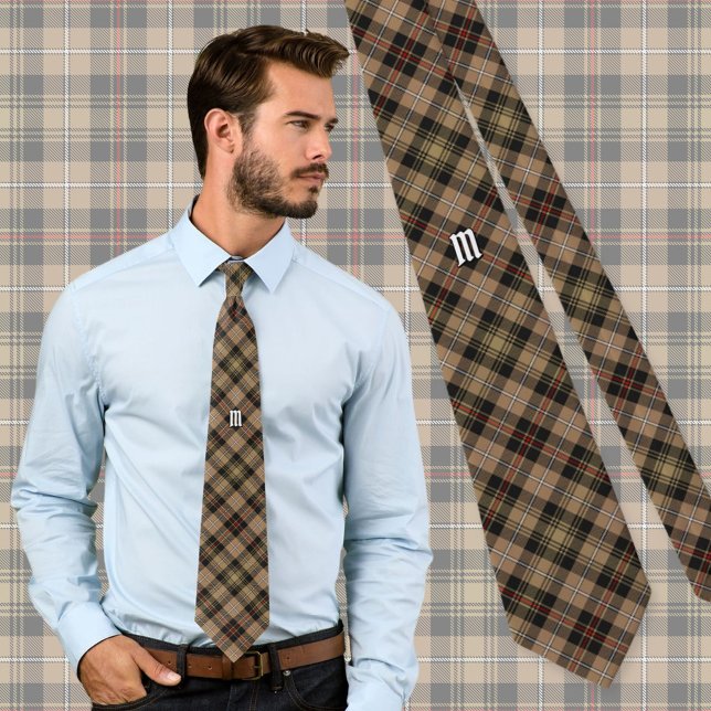 Clan MacKenzie Hunting Brown Tartan Neck Tie Krawatte (Von Creator hochgeladen)