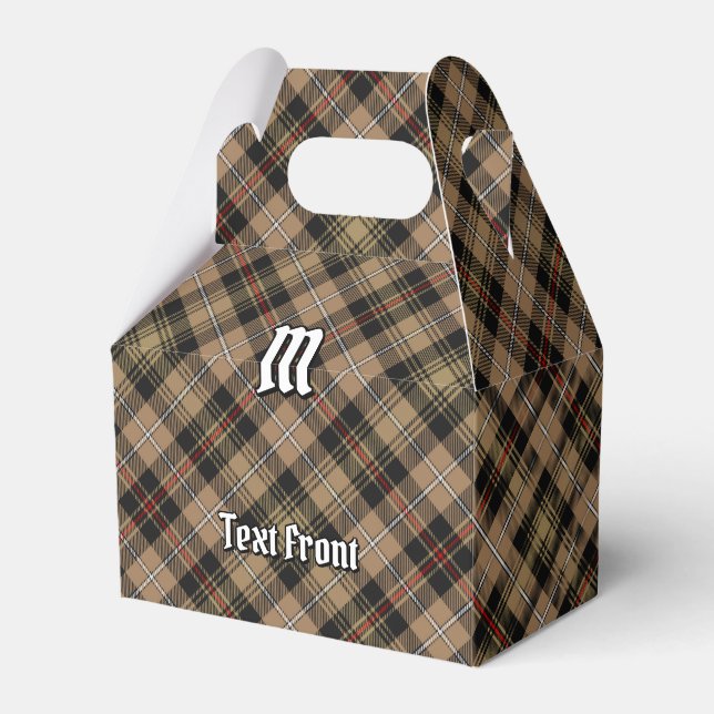 Clan MacKenzie Jagd Brown Tartan Gefallen Box Geschenkschachtel (Vorderseite)