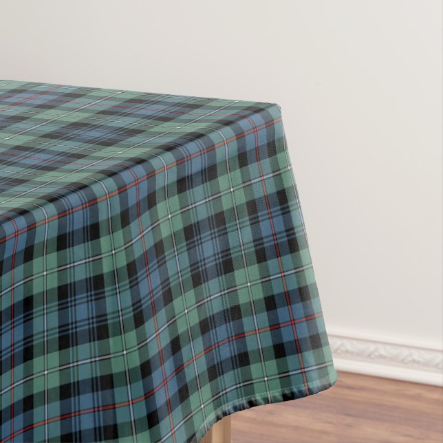 Clan Mackenzie Light Green Ancient Scottish Tartan Tischdecke (Beispiel)