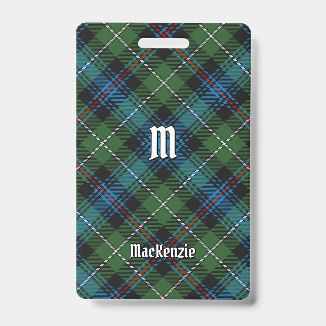 Clan MacKenzie Tartan Abzeichen Ausweis (Front)