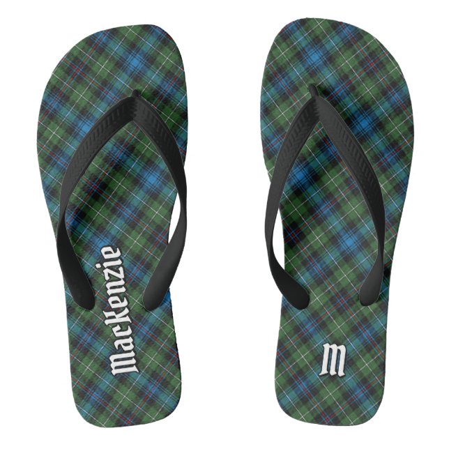 Clan MacKenzie Tartan Flip Flops (Fußbett)