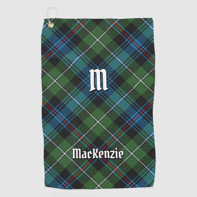 Clan MacKenzie Tartan Golf Towel Golfhandtuch (Vorderseite)