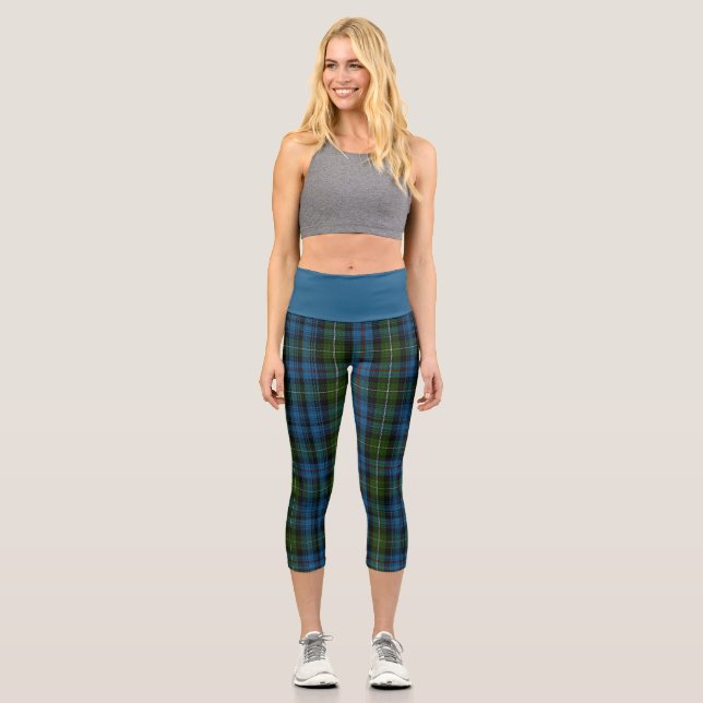Clan Mackenzie Tartan Kariert Capri Leggings (Vorderseite)