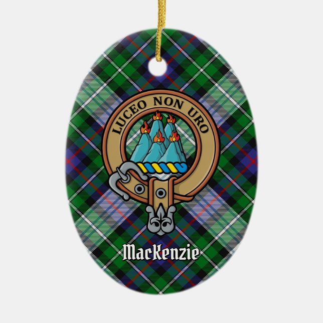 Clan MacKenzie Wappen Keramik Keramik Ornament (Vorne)