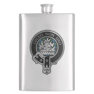 Clan MacKenzie Wappen & Tartan Flachmann