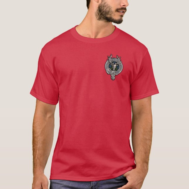 Clan MacKenzie Wappen & Tartan T-Shirt (Vorderseite)