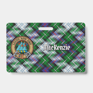Clan MacKenzie Wappen über Dress Tartan Ausweis