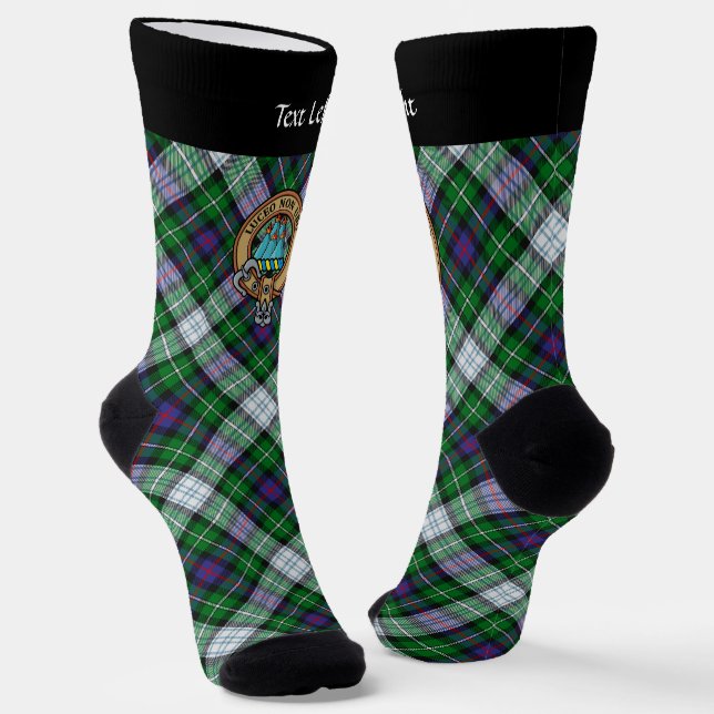 Clan MacKenzie Wappen über Dress Tartan Socks Socken (Gewinkelt)
