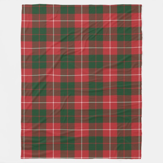 Clan MacKinnon Kariert Tartan Red Green Karo Fleecedecke (Vorderseite)