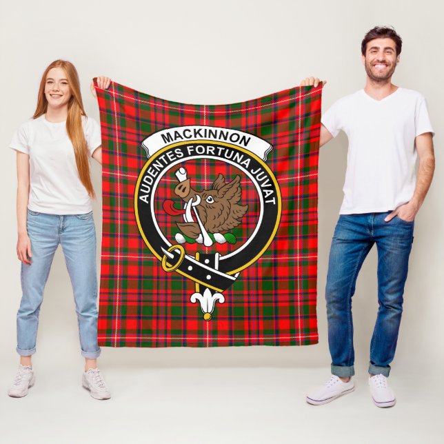 Clan MacKinnon Modern Tartan Kariert Fleecedecke (Beispiel)