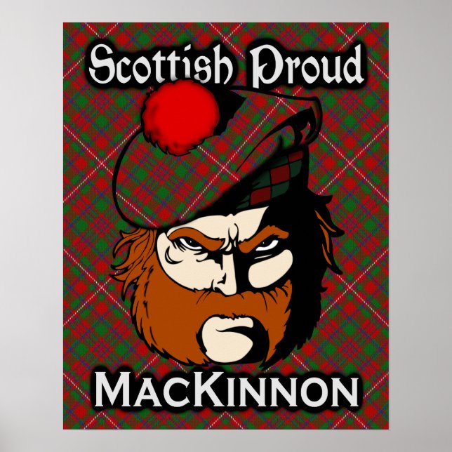 Clan MacKinnon Scottish Tartan Poster (Vorne)