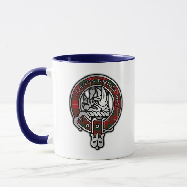 Clan MacKinnon Wappen & Tartan Tasse (Links)