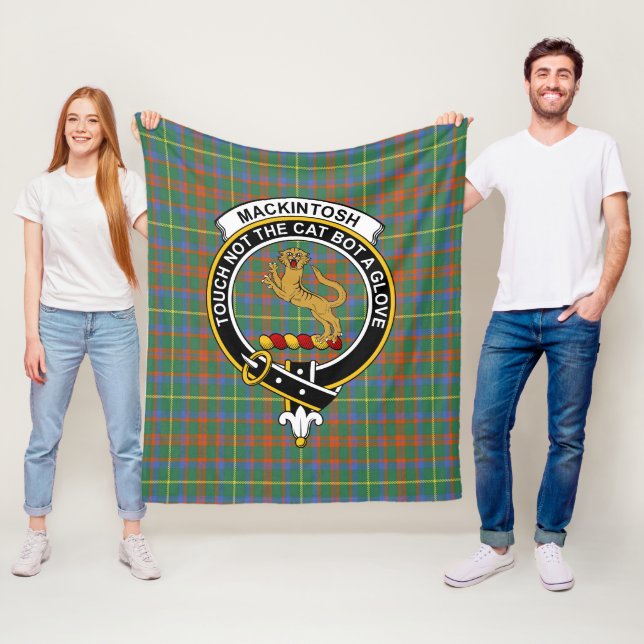 Clan MacKintosh Jagd Ancient Tartan Kariert Fleecedecke (Beispiel)