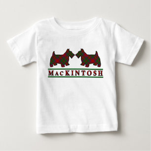 Clan MacKintosh Scottie Dogs Schottischer Clan-Tar Baby T-shirt
