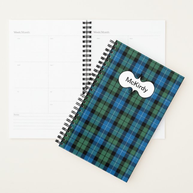 Clan MacKirdy Tartan Kariert Planner Planer (Anzeige)