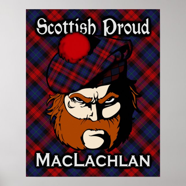 Clan MacLachlan Scottish Tartan Poster (Vorne)