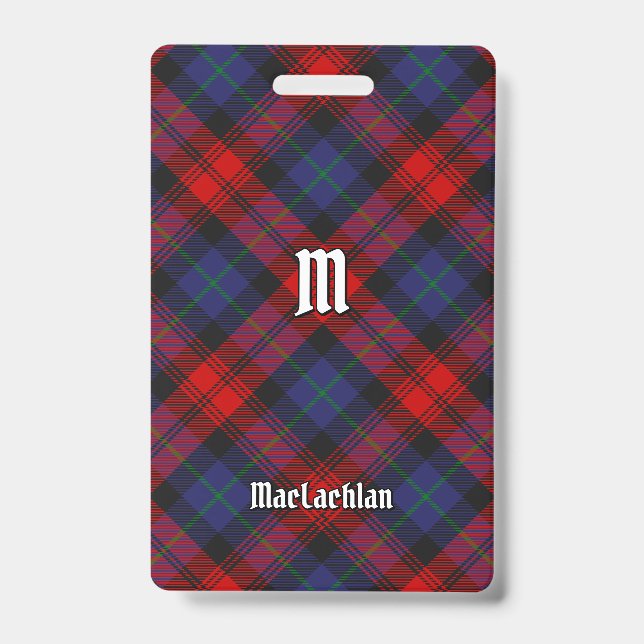 Clan MacLachlan Tartan Ausweis (Vorderseite)