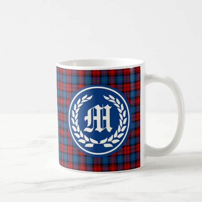 Clan MacLachlan Tartan Monogram Kaffeetasse (Rechts)