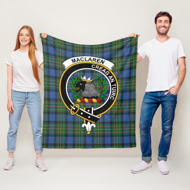 Clan MacLaren Ancient Tartan Kariert Fleecedecke (Beispiel)