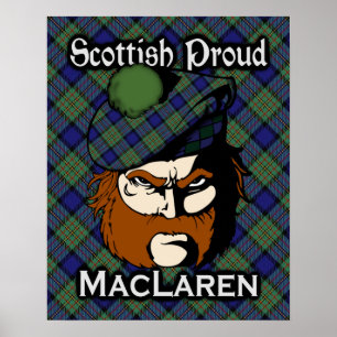 Clan MacLaren Scottish Tartan Poster