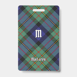 Clan MacLaren Tartan Ausweis