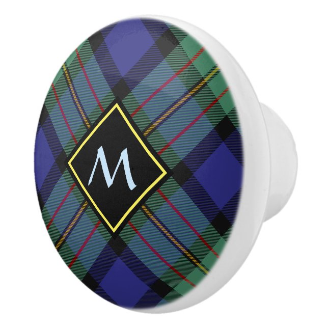 Clan MacLaren Tartan Keramik Knob Keramikknauf (Rechts)