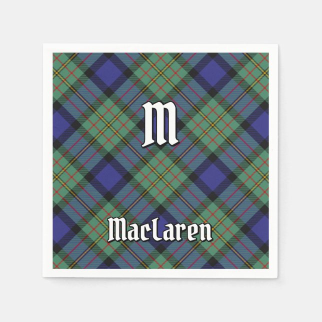 Clan MacLaren Tartan Serviette (Vorderseite)