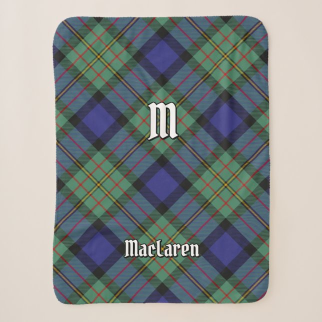 Clan MacLaren Tartan Sherpadecke (Vorderseite)