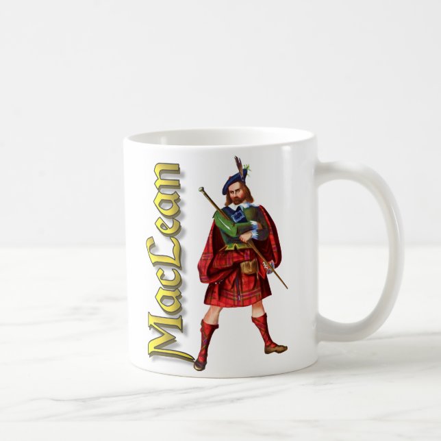 Clan MacLean altes Schottland Kaffeetasse (Rechts)