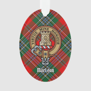 Clan MacLean Crest sur Tartan
